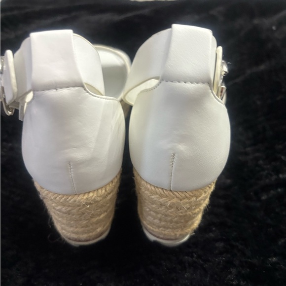 New mark fisher White Ankle Strap Espadrille Sandals
